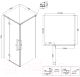 Миниатюра изображения товара Душевой уголок Niagara NG-2832-34BLACK 100x100x195 (черный матовый/тонированное стекло)
