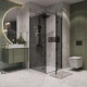 Миниатюра изображения товара Душевой уголок Niagara NG-2832-34BLACK 100x100x195 (черный матовый/тонированное стекло)