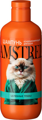 Шампунь для животных Amstrel Кондиционирующий с целебными травами для кошек (300мл) -
