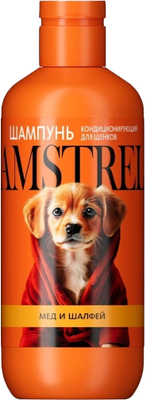 Шампунь для животных Amstrel Кондиционирующий с медом и шалфеем для щенков (300мл) - 