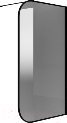 Душевая стенка Niagara NG-689-10TBLACK 100x200 (черный матовый/тонированное стекло)