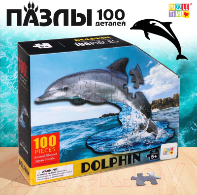 Пазл Puzzle Time Красивый дельфин 88658 / 9950779 (100эл)