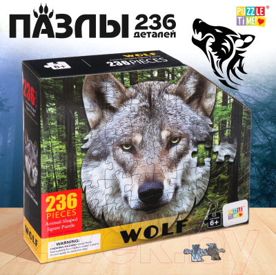 Пазл Puzzle Time Серый волк 88665 / 9950777 (236эл)