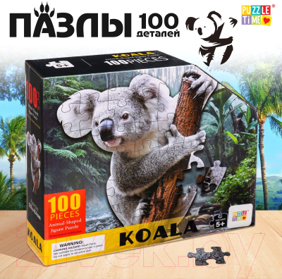 Пазл Puzzle Time Милая коала 88653 / 9950780 (100эл)
