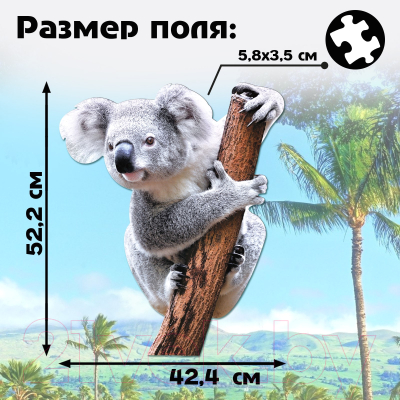 Пазл Puzzle Time Милая коала 88653 / 9950780 (100эл)