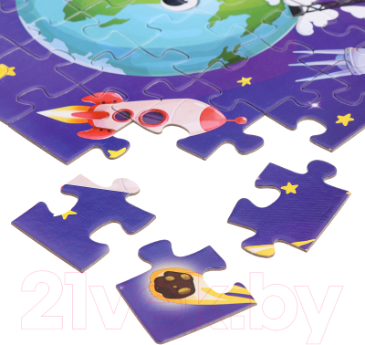 Набор пазлов Puzzle Time 4 в 1. Космическое приключение 88599 / 9847787