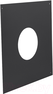 Накладка стенновая декоративная КПД 0.7мм 550x550 ф200 (черный)