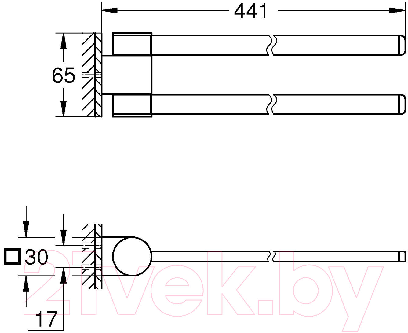 Держатель для полотенца GROHE Selection 41219KF0