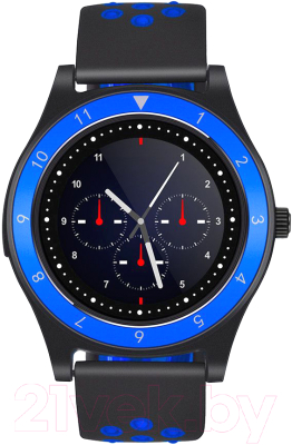 Умные часы D&A F010 (черный/синий)
