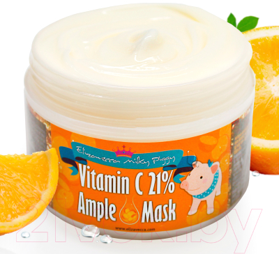 Маска для лица кремовая Elizavecca Milky Piggy Vitamin C 21% Ample Mask питательная (100мл)