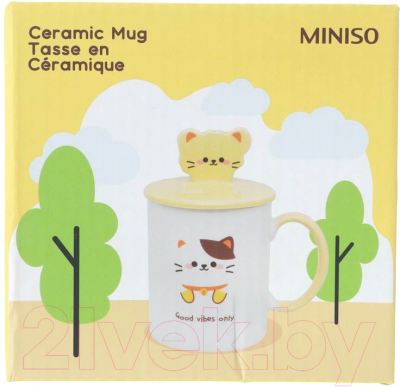 Кружка Miniso Cartoon Series / 2553 (с крышкой)