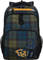 Школьный рюкзак Grizzly RU-430-6 (зеленый/синий) - 