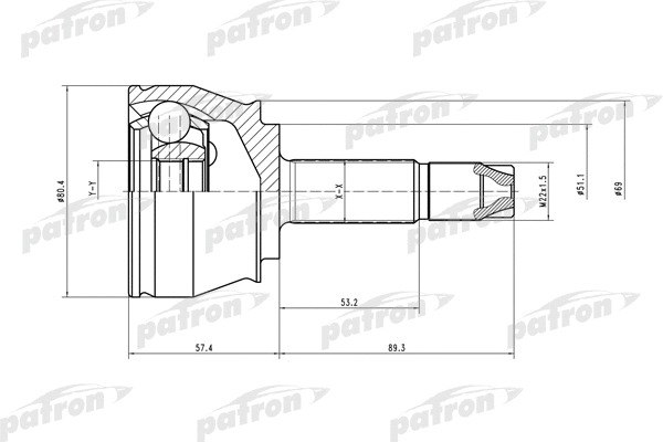 ШРУС Patron PCV1374