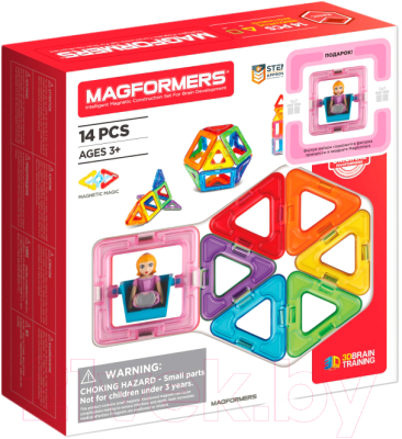 Конструктор магнитный Magformers Basic Plus 14 Set Принцесса / 715013-П