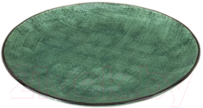 Тарелка столовая обеденная Elan Gallery Art Village / 650135 (зеленый)