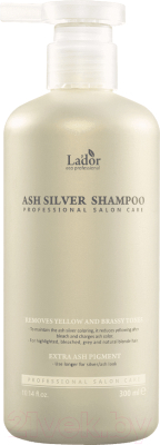 Оттеночный шампунь для волос La'dor ASH Silver Shampoo (300мл)