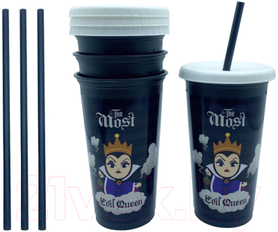 Набор стаканов Miniso Disney Villains Collection / 0865 (4шт)