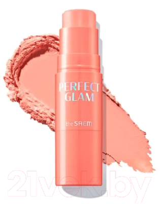 Румяна The Saem Perfect Glam Stick Blusher CR01 Apricot Milk