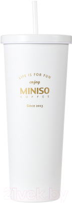 Многоразовый стакан Miniso Black & White Series / 4435