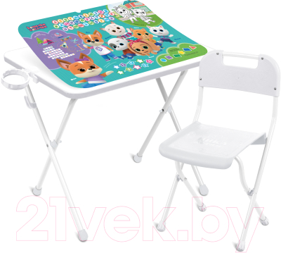 Комплект мебели с детским столом Ника Кошечки-собачки / КАМ-Р/К-С1