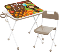 Комплект мебели с детским столом Ника Чебурашка / КАМ-Р/ЧБ1 - 
