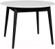 Обеденный стол Мебель-Класс Зефир (белый/черный) - 