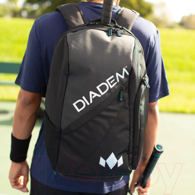 Рюкзак спортивный Diadem Tour Backpack Nova Racket Bag / B2-1-BLK/CHR (черный/хром)