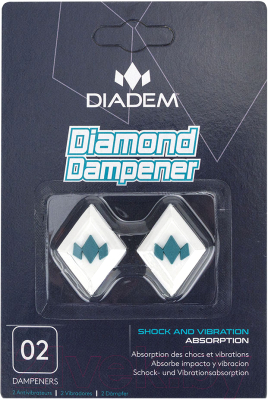 Виброгаситель для теннисной ракетки Diadem Diamond Dampener / DD-2-WH/WH (2шт, белый)