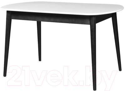Обеденный стол Мебель-Класс Эней (белый/черный)