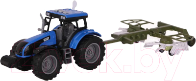 Трактор игрушечный Kid Rocks С граблями / YK-2122