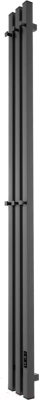Полотенцесушитель электрический Teymi Helmi Inaro 150x15 / E90110 (3 секции, с таймером, графит матовый)