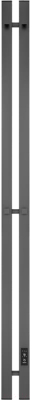 Полотенцесушитель электрический Teymi Helmi Inaro 110x9 / E90115 (2 секции, с таймером, графит матовый)