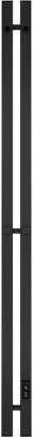 Полотенцесушитель электрический Teymi Helmi Inaro 110x9 / E90116 (2 секции, с таймером, черный матовый)