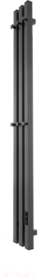 Полотенцесушитель электрический Teymi Helmi Inaro 110x15 / E90120 (3 секции, с таймером, графит матовый)