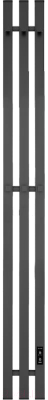 Полотенцесушитель электрический Teymi Helmi Inaro 110x15 / E90120 (3 секции, с таймером, графит матовый)