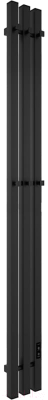Полотенцесушитель электрический Teymi Helmi Inaro 110x15 / E90121 (3 секции, с таймером, черный матовый)