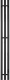 Полотенцесушитель электрический Teymi Helmi Inaro 110x15 / E90121 (3 секции, с таймером, черный матовый) - 
