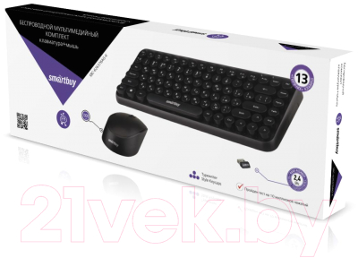 Клавиатура+мышь SmartBuy SBC-626376AG-K (черный)