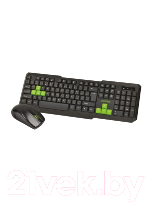 Клавиатура+мышь SmartBuy SBC-230346AG-KN (черный/зеленый)