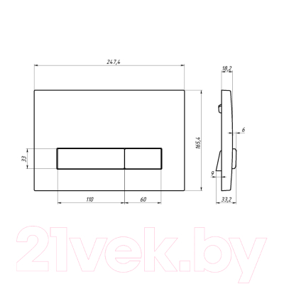 Унитаз подвесной с инсталляцией Berges Quattro S Rimless / 043363 (с сиденьем и кнопкой смыва)