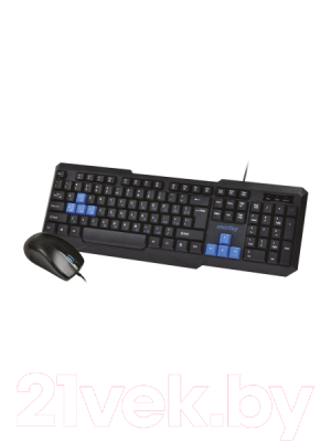 Клавиатура+мышь SmartBuy SBC-230346-KB (черный/синий)