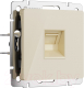 Розетка Werkel Ethernet RJ-45 / W1181043 (айвори акрил) - 