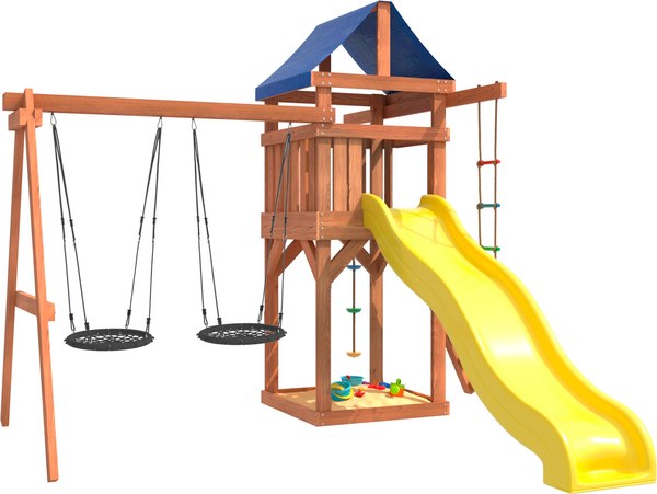Игровой комплекс National Tree Company С качелями гнездо 60 IgroWoods ДП-6