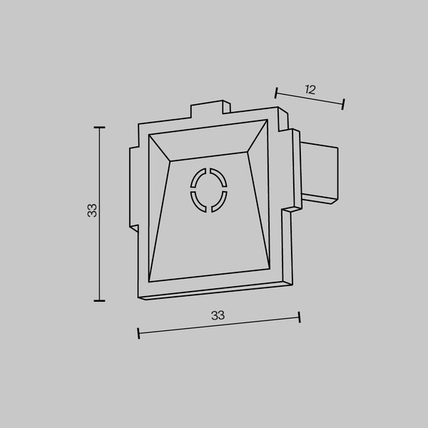Комплект заглушек для шинопровода Maytoni Accessories for Tracks Radity TRA084EC-12W