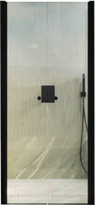 Душевая дверь MaybahGlass MGD-422-6 (прозрачное стекло/черный)