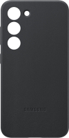 Чехол-накладка Samsung Galaxy S23 Leather Case / EF-VS911LBEG (черный) - 