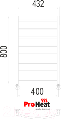 Купить Полотенцесушитель водяной ProHeat Classic 40х80  