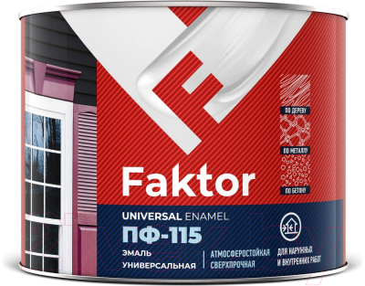 Эмаль Ярославские краски Faktor ПФ-115 (1.9кг, зеленый)