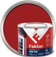 Эмаль Ярославские краски Faktor ПФ-115 (1.9кг, красный) - 