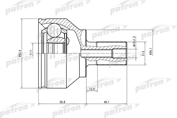 ШРУС Patron PCV1563